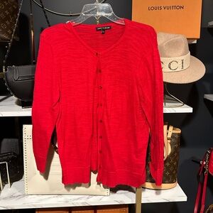 Women’s Large Red Cardigan